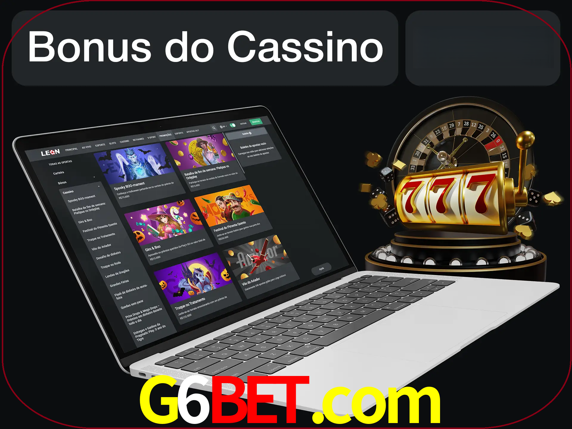 Use o bônus do cassino para começar melhor.