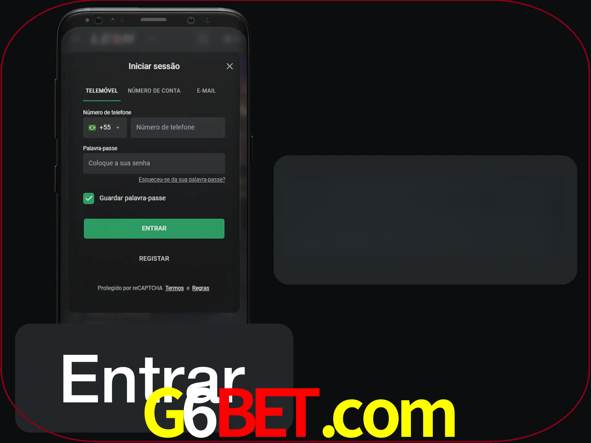 Faça o login para começar a apostar e jogar no cassino.