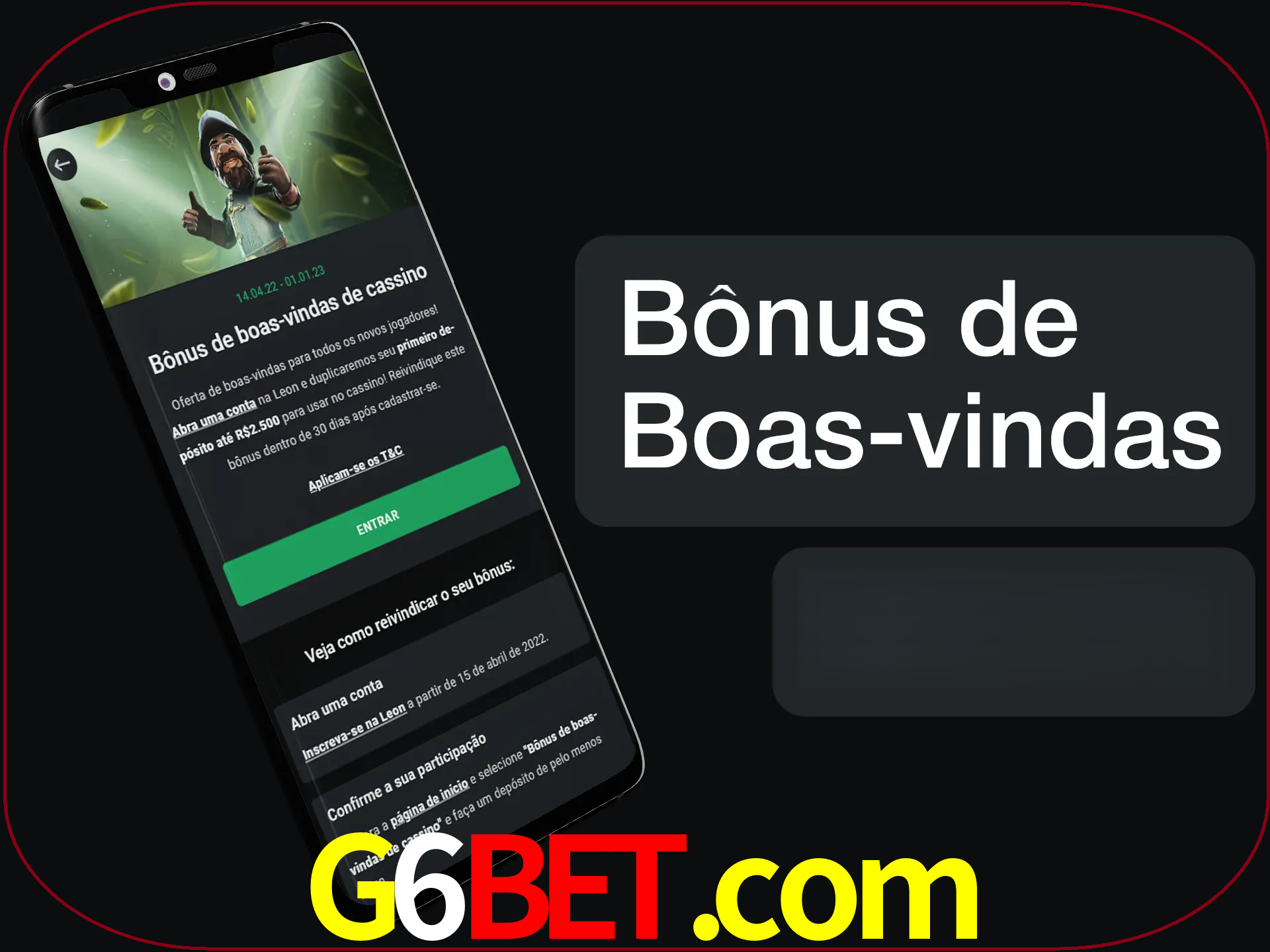Não se esqueça de usar o bônus de boas-vindas.